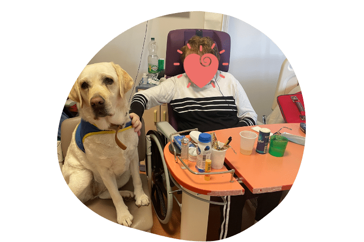 Nala apporte du réconfort à Michelle, 91 ans