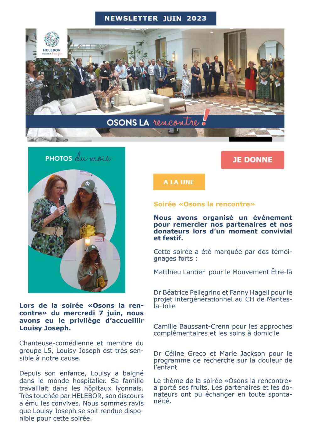 Newsletter juillet 22