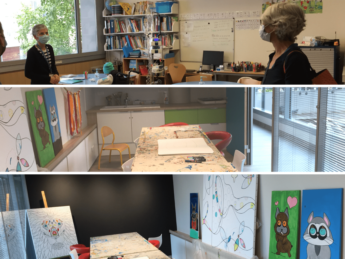 Espace pour enfants hospitalisés oncologie